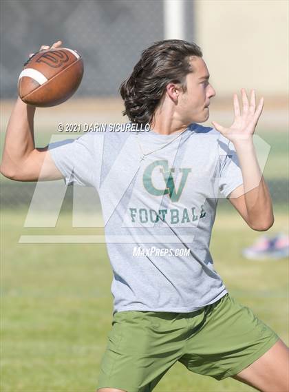 Thumbnail 1 in Campo Verde vs  Bourgade Catholic (Cactus Duel Out West 7-on-7 Tournament) photogallery.