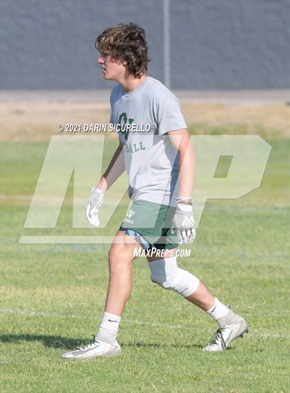 Thumbnail 2 in Campo Verde vs  Bourgade Catholic (Cactus Duel Out West 7-on-7 Tournament) photogallery.
