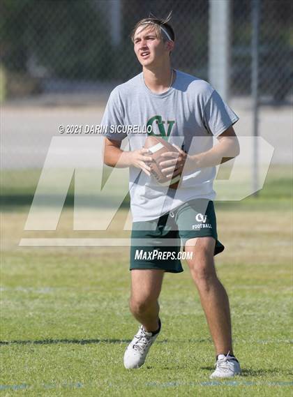 Thumbnail 2 in Campo Verde vs  Bourgade Catholic (Cactus Duel Out West 7-on-7 Tournament) photogallery.