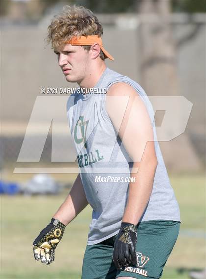 Thumbnail 1 in Campo Verde vs  Bourgade Catholic (Cactus Duel Out West 7-on-7 Tournament) photogallery.