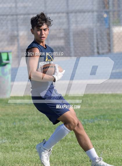 Thumbnail 3 in Campo Verde vs  Bourgade Catholic (Cactus Duel Out West 7-on-7 Tournament) photogallery.