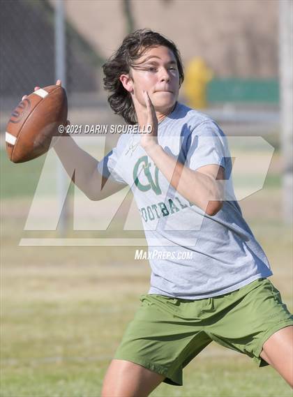 Thumbnail 3 in Campo Verde vs  Bourgade Catholic (Cactus Duel Out West 7-on-7 Tournament) photogallery.