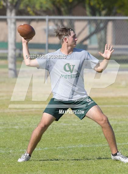 Thumbnail 2 in Campo Verde vs  Bourgade Catholic (Cactus Duel Out West 7-on-7 Tournament) photogallery.