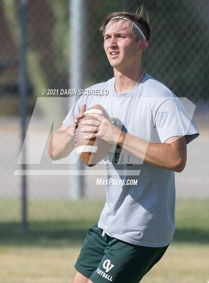 Thumbnail 3 in Campo Verde vs  Bourgade Catholic (Cactus Duel Out West 7-on-7 Tournament) photogallery.