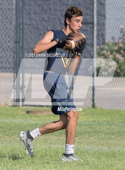 Thumbnail 3 in Campo Verde vs  Bourgade Catholic (Cactus Duel Out West 7-on-7 Tournament) photogallery.