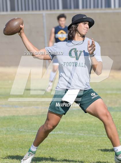 Thumbnail 1 in Campo Verde vs  Bourgade Catholic (Cactus Duel Out West 7-on-7 Tournament) photogallery.