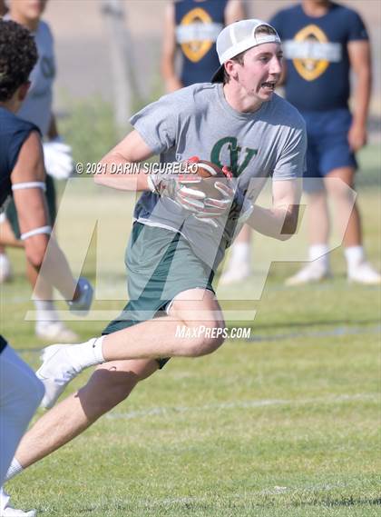 Thumbnail 3 in Campo Verde vs  Bourgade Catholic (Cactus Duel Out West 7-on-7 Tournament) photogallery.
