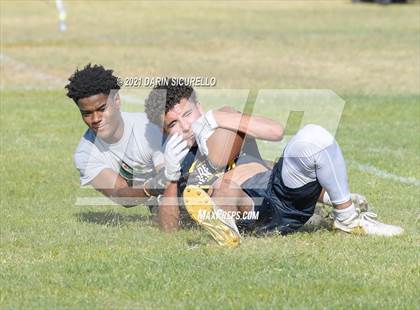 Thumbnail 1 in Campo Verde vs  Bourgade Catholic (Cactus Duel Out West 7-on-7 Tournament) photogallery.