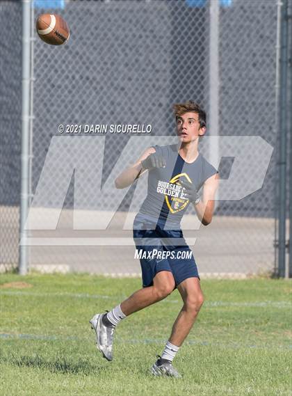 Thumbnail 1 in Campo Verde vs  Bourgade Catholic (Cactus Duel Out West 7-on-7 Tournament) photogallery.