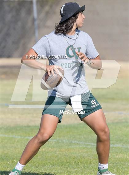 Thumbnail 1 in Campo Verde vs  Bourgade Catholic (Cactus Duel Out West 7-on-7 Tournament) photogallery.