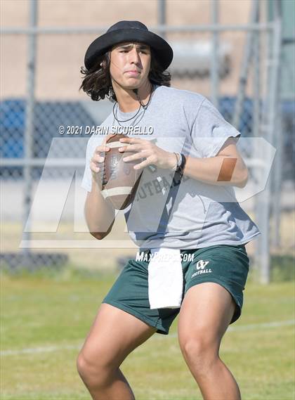 Thumbnail 3 in Campo Verde vs  Bourgade Catholic (Cactus Duel Out West 7-on-7 Tournament) photogallery.