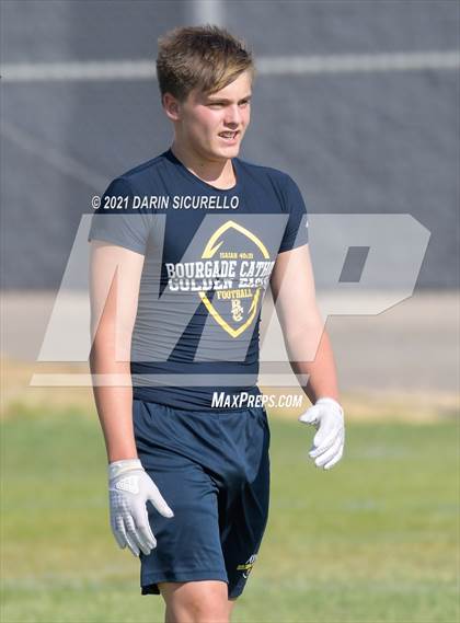 Thumbnail 1 in Campo Verde vs  Bourgade Catholic (Cactus Duel Out West 7-on-7 Tournament) photogallery.
