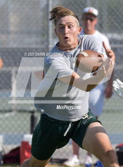 Thumbnail 2 in Campo Verde vs  Bourgade Catholic (Cactus Duel Out West 7-on-7 Tournament) photogallery.