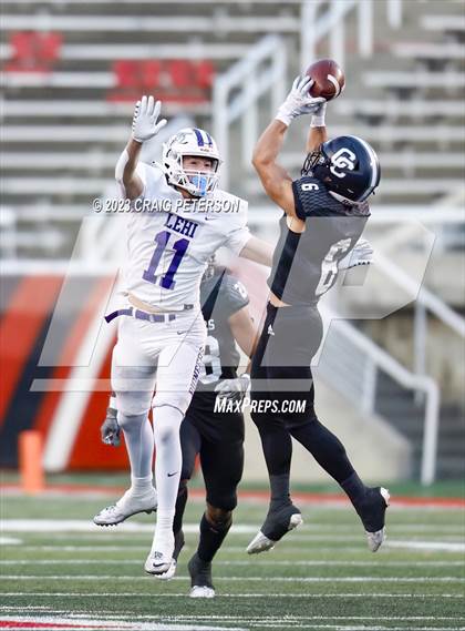 Thumbnail 1 in Corner Canyon vs Lehi (UHSAA 6A Semifinal) photogallery.