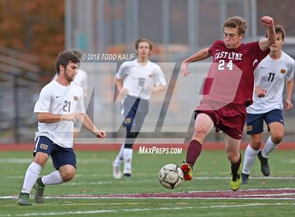 Thumbnail 2 in East Lyme vs Woodstock Academy (ECC Final) photogallery.
