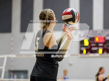 Thumbnail 3 in Gunter vs. Whitesboro (UIL 3A Volleyball Area Playoff) photogallery.