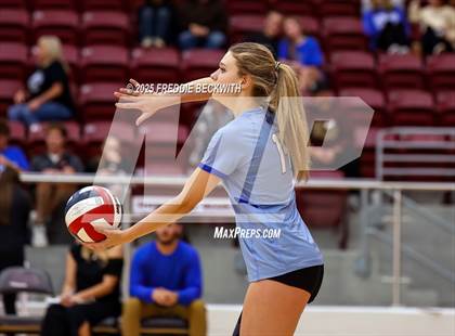 Thumbnail 3 in Gunter vs. Whitesboro (UIL 3A Volleyball Area Playoff) photogallery.