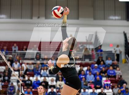 Thumbnail 3 in Gunter vs. Whitesboro (UIL 3A Volleyball Area Playoff) photogallery.