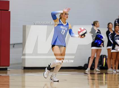 Thumbnail 3 in Gunter vs. Whitesboro (UIL 3A Volleyball Area Playoff) photogallery.