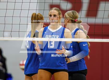 Thumbnail 2 in Gunter vs. Whitesboro (UIL 3A Volleyball Area Playoff) photogallery.