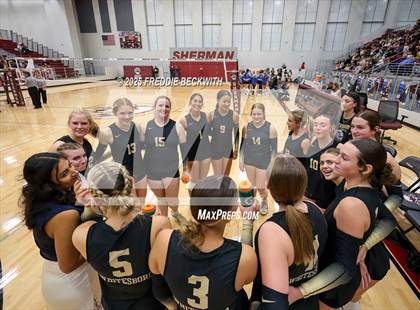 Thumbnail 2 in Gunter vs. Whitesboro (UIL 3A Volleyball Area Playoff) photogallery.