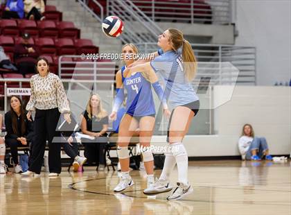 Thumbnail 1 in Gunter vs. Whitesboro (UIL 3A Volleyball Area Playoff) photogallery.
