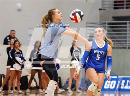 Thumbnail 2 in Gunter vs. Whitesboro (UIL 3A Volleyball Area Playoff) photogallery.