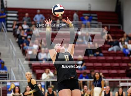 Thumbnail 2 in Gunter vs. Whitesboro (UIL 3A Volleyball Area Playoff) photogallery.