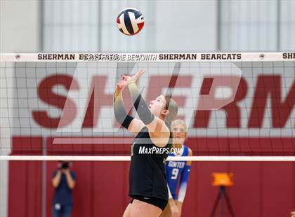 Thumbnail 3 in Gunter vs. Whitesboro (UIL 3A Volleyball Area Playoff) photogallery.