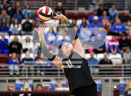 Thumbnail 2 in Gunter vs. Whitesboro (UIL 3A Volleyball Area Playoff) photogallery.