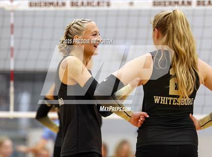 Thumbnail 2 in Gunter vs. Whitesboro (UIL 3A Volleyball Area Playoff) photogallery.