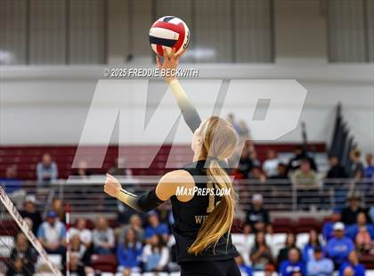 Thumbnail 1 in Gunter vs. Whitesboro (UIL 3A Volleyball Area Playoff) photogallery.