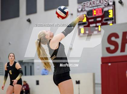 Thumbnail 2 in Gunter vs. Whitesboro (UIL 3A Volleyball Area Playoff) photogallery.