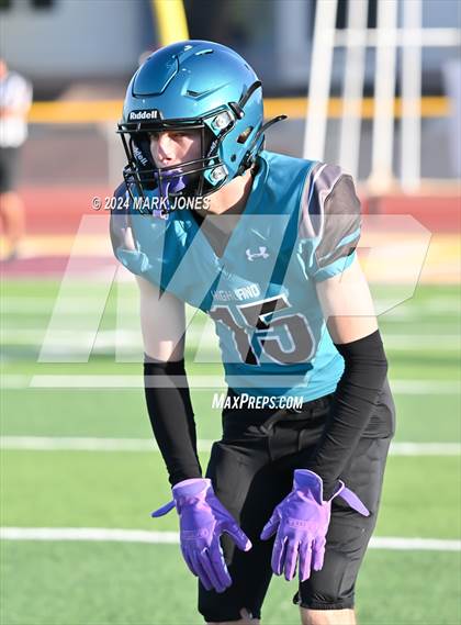 Thumbnail 2 in Red Mountain vs. Highland (Scrimmage at Mountain Pointe) photogallery.