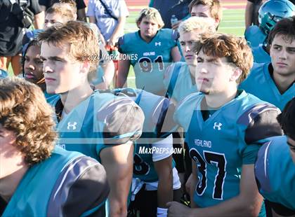 Thumbnail 2 in Red Mountain vs. Highland (Scrimmage at Mountain Pointe) photogallery.
