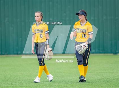 Thumbnail 3 in Timpson vs Hemphill (UIL Softball 2A D2 Bi-District Playoff Game 1) photogallery.
