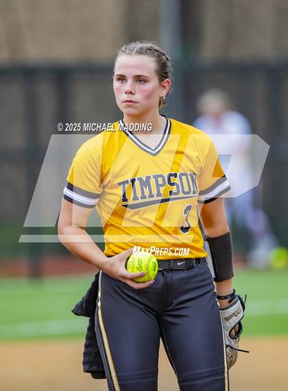 Thumbnail 3 in Timpson vs Hemphill (UIL Softball 2A D2 Bi-District Playoff Game 1) photogallery.