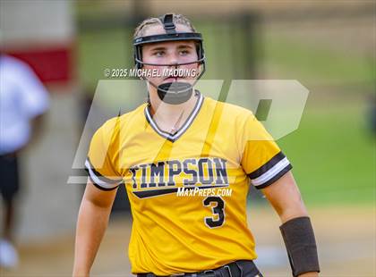 Thumbnail 2 in Timpson vs Hemphill (UIL Softball 2A D2 Bi-District Playoff Game 1) photogallery.