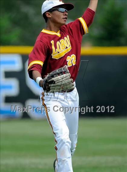 Thumbnail 3 in Chaparral vs. Rocky Mountain (2012 Class 5A District Baseball) photogallery.
