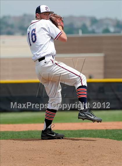 Thumbnail 3 in Chaparral vs. Rocky Mountain (2012 Class 5A District Baseball) photogallery.
