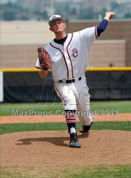 Thumbnail 1 in Chaparral vs. Rocky Mountain (2012 Class 5A District Baseball) photogallery.