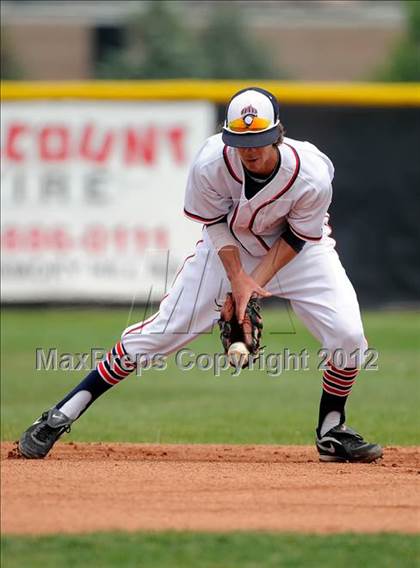 Thumbnail 2 in Chaparral vs. Rocky Mountain (2012 Class 5A District Baseball) photogallery.