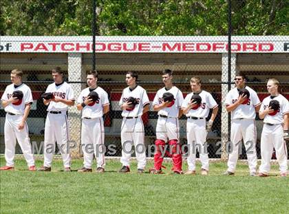 Thumbnail 3 in Smithtown West vs. Patchogue - Medford Section XI Class AA Playoffs photogallery.