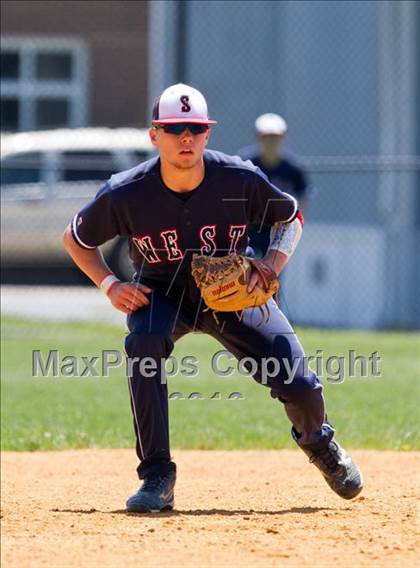 Thumbnail 3 in Smithtown West vs. Patchogue - Medford Section XI Class AA Playoffs photogallery.