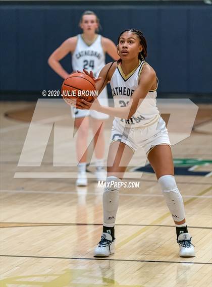 Thumbnail 3 in Cathedral vs Indianapolis Bishop Chatard (City Tournment) photogallery.