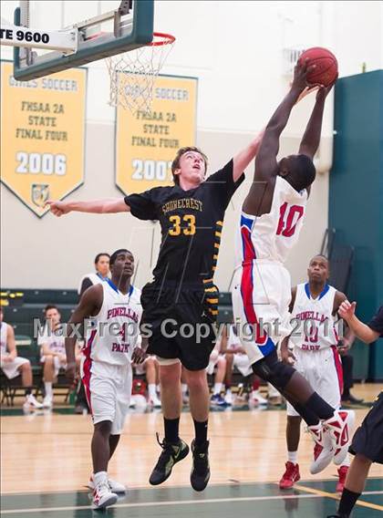Thumbnail 1 in Shorecrest Prep vs Pinellas (Park Holiday Tournament) photogallery.