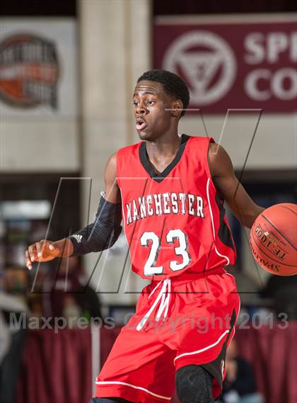 Thumbnail 3 in Springfield Central vs. Manchester (Spalding Hoophall Classic) photogallery.