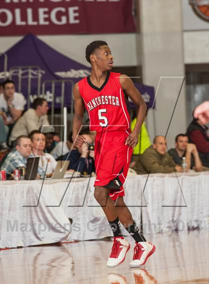 Thumbnail 3 in Springfield Central vs. Manchester (Spalding Hoophall Classic) photogallery.