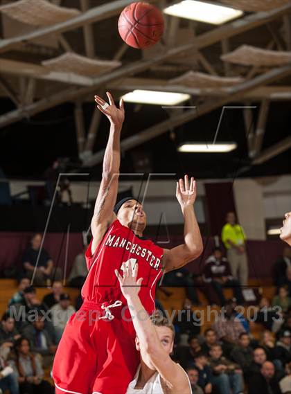 Thumbnail 3 in Springfield Central vs. Manchester (Spalding Hoophall Classic) photogallery.