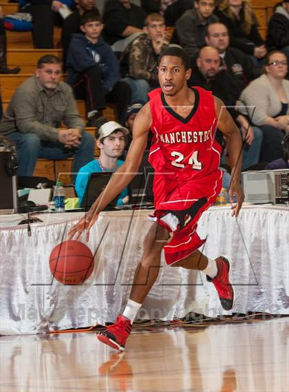 Thumbnail 3 in Springfield Central vs. Manchester (Spalding Hoophall Classic) photogallery.